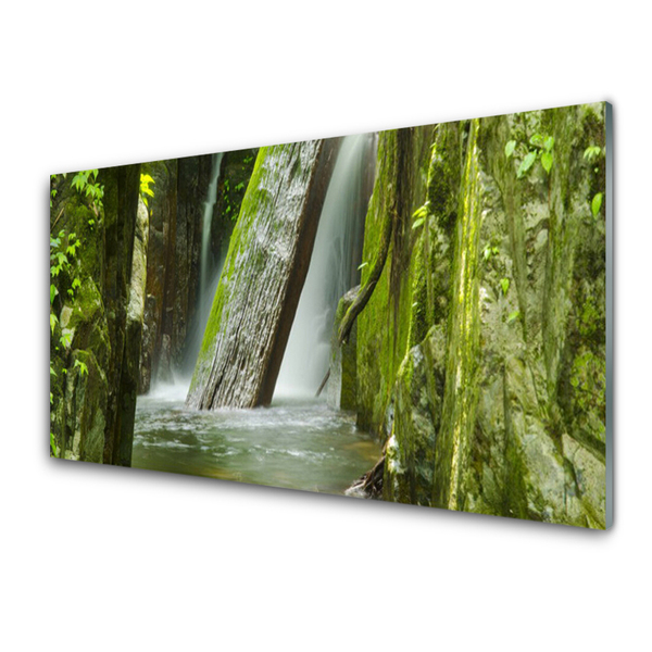 Quadro acrilico Cascata della natura