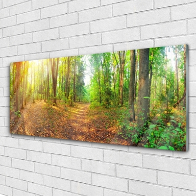 Quadro acrilico Alberi della natura della foresta