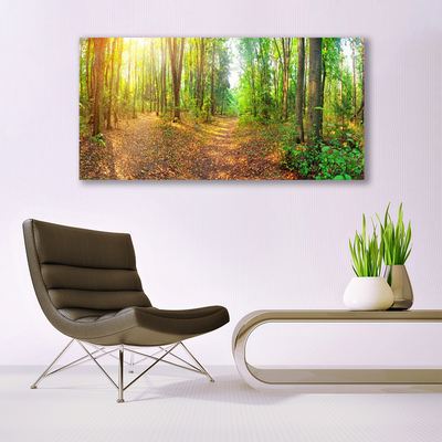 Quadro acrilico Alberi della natura della foresta