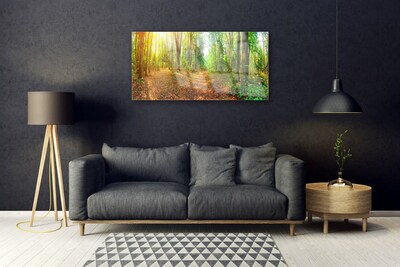 Quadro acrilico Alberi della natura della foresta