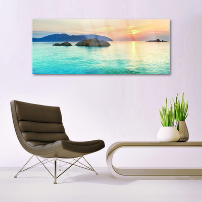 Quadro su vetro acrilico Paesaggio marino