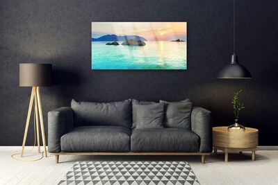 Quadro su vetro acrilico Paesaggio marino