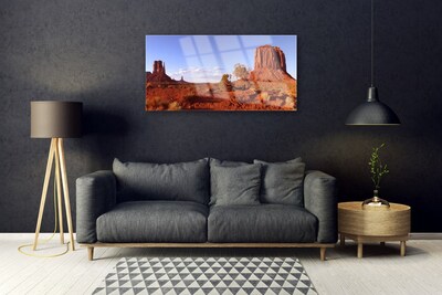 Quadro acrilico Paesaggio di sabbia del deserto