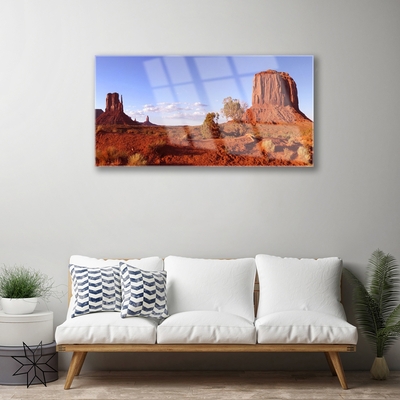 Quadro acrilico Paesaggio di sabbia del deserto