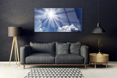 Quadro acrilico Il paesaggio del sole