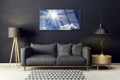 Quadro acrilico Il paesaggio del sole