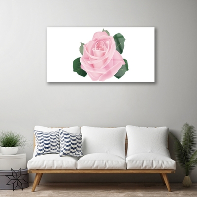 Quadro acrilico Natura della pianta del fiore della rosa