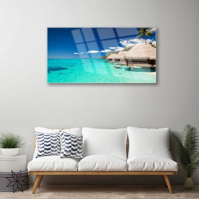 Quadro in vetro acrilico Paesaggio marino