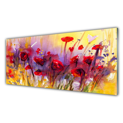 Quadro vetro acrilico Fiori Pianta Natura Art