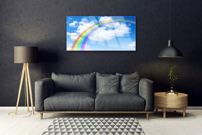 Quadro acrilico Arcobaleno Cielo Nuvole Natura