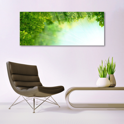 Quadro acrilico Foglie di piante naturali