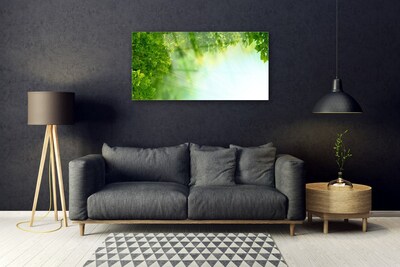 Quadro acrilico Foglie di piante naturali