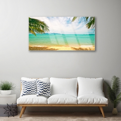 Quadro acrilico Paesaggio della spiaggia del mare