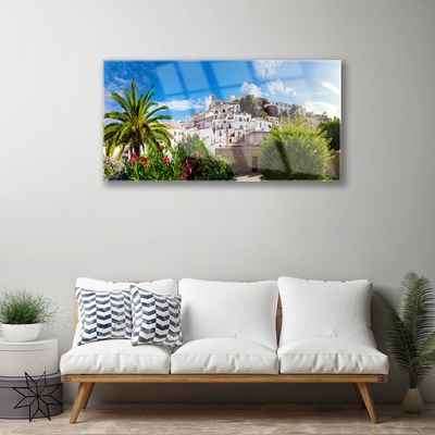 Quadro acrilico Paesaggio della città di Palma