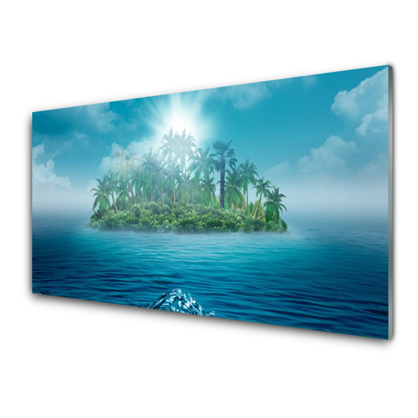 Quadro acrilico Isola del paesaggio marino