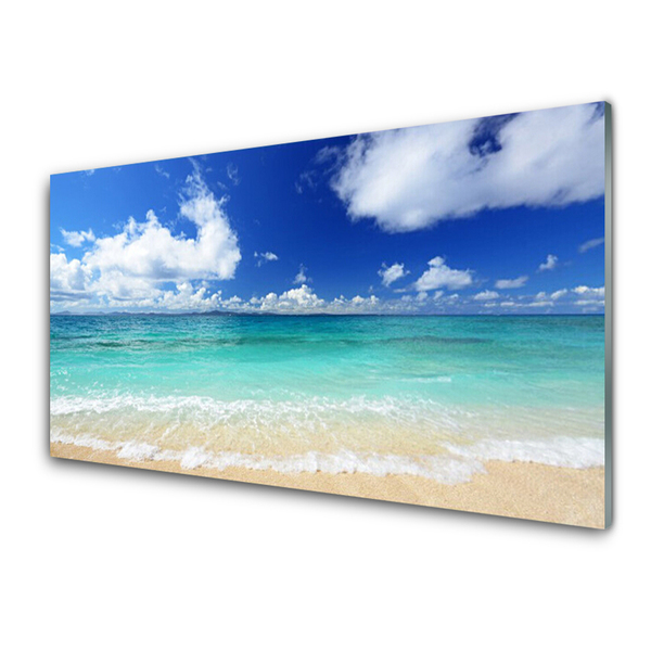 Quadro acrilico Paesaggio della spiaggia del mare