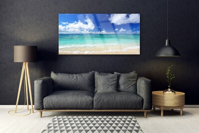 Quadro acrilico Paesaggio della spiaggia del mare