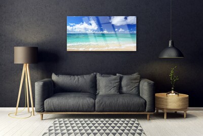 Quadro acrilico Paesaggio della spiaggia del mare