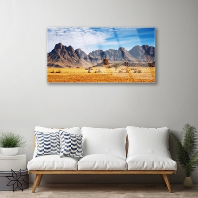 Quadro acrilico Paesaggio delle montagne del deserto