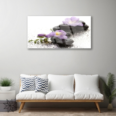 Quadro acrilico Pietre di fiori Art