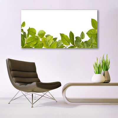 Quadro acrilico Foglie di piante naturali