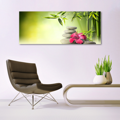 Quadro acrilico Pietre Zen di fiori di bambù