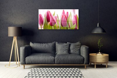 Quadro acrilico Tulipani, fiori, piante