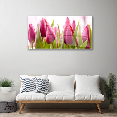 Quadro acrilico Tulipani, fiori, piante