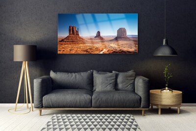 Quadro acrilico Paesaggio delle montagne del deserto