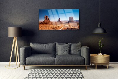 Quadro acrilico Paesaggio delle montagne del deserto