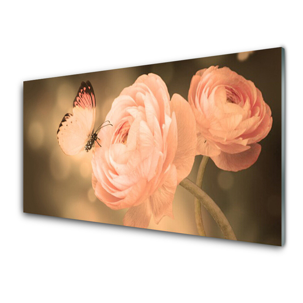 Quadro acrilico Farfalla Rose Natura