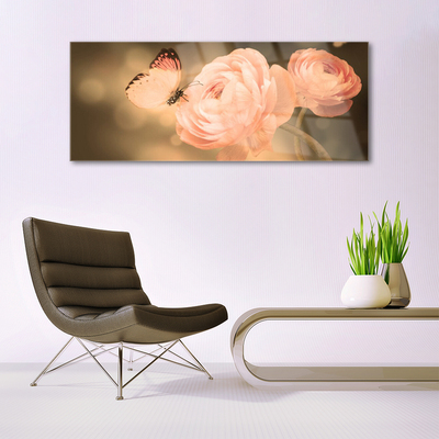 Quadro acrilico Farfalla Rose Natura