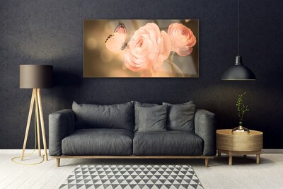 Quadro acrilico Farfalla Rose Natura