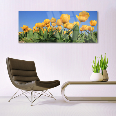 Quadro acrilico Tulipani, fiori, piante