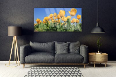 Quadro acrilico Tulipani, fiori, piante