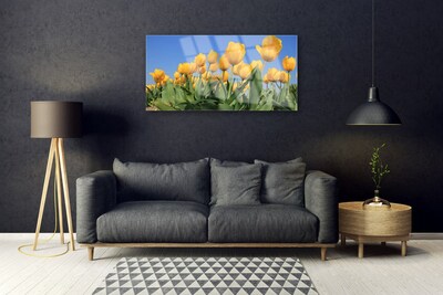 Quadro acrilico Tulipani, fiori, piante