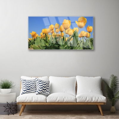 Quadro acrilico Tulipani, fiori, piante