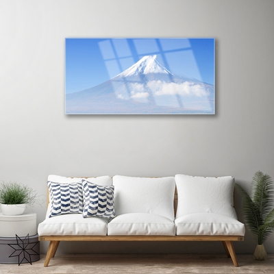 Quadro acrilico Paesaggio del cielo delle montagne della nuvola