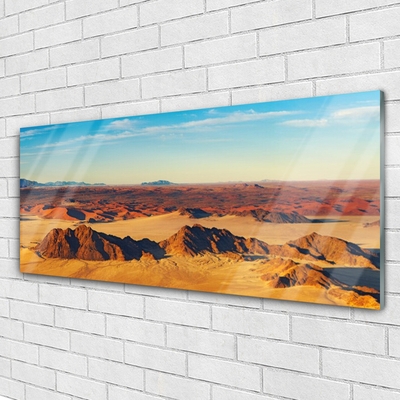 Quadro acrilico Paesaggio del cielo del deserto