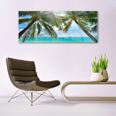 Quadro acrilico Paesaggio del mare della palma