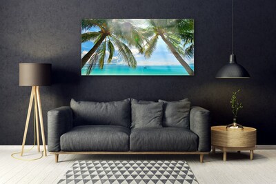 Quadro acrilico Paesaggio del mare della palma