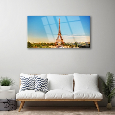 Quadro acrilico Città di Parigi della Torre Eiffel