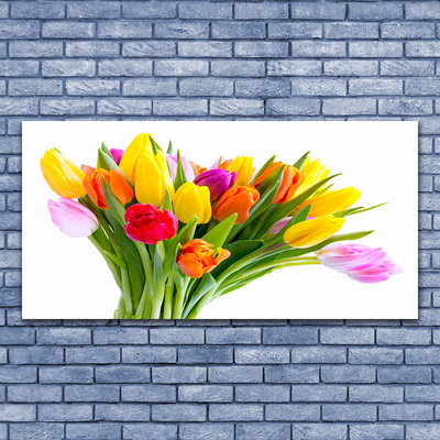 Quadro acrilico Tulipani, fiori, piante