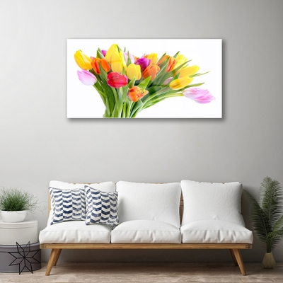 Quadro acrilico Tulipani, fiori, piante