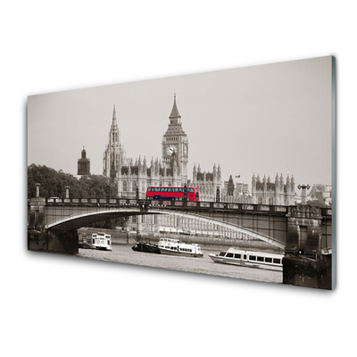 Quadro in vetro acrilico Ponte del Big Ben di Londra