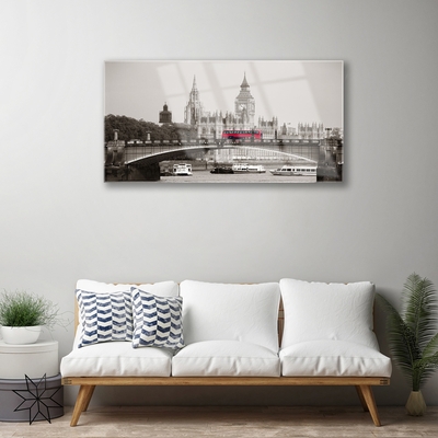 Quadro in vetro acrilico Ponte del Big Ben di Londra