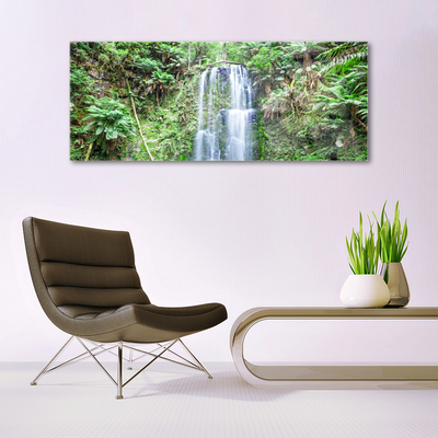 Quadro in vetro acrilico Cascata dell'albero della natura