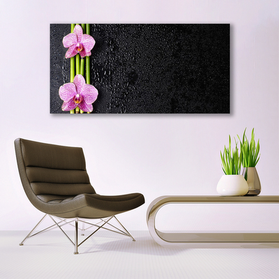 Quadro acrilico Fiore di bambù Pianta Natura