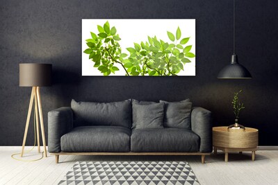 Quadro acrilico Ramo di piante naturali Foglie