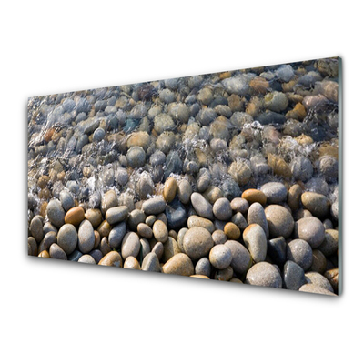 Quadro in vetro acrilico Pietre, acqua, arte